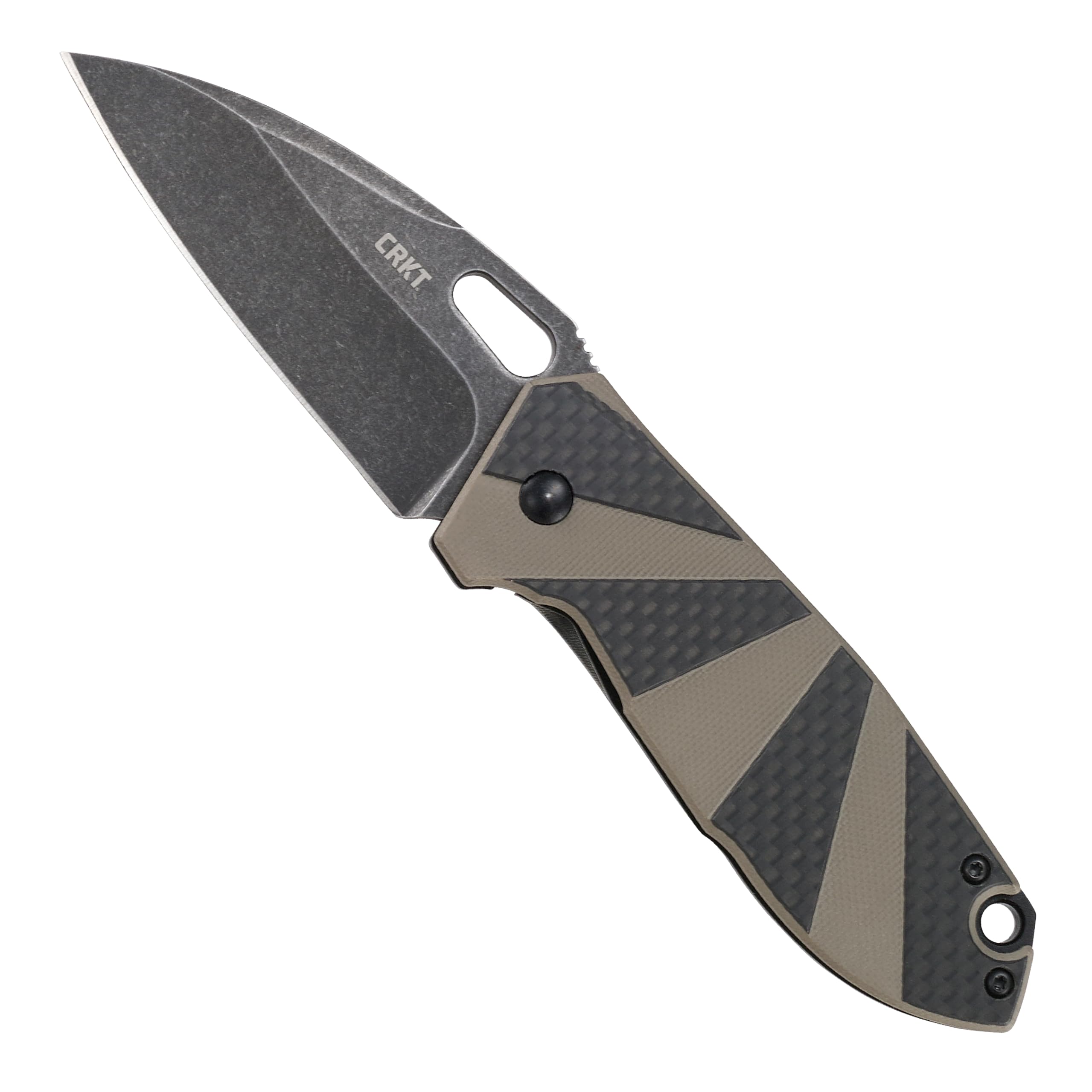 CRKT Heron Black Tan couteau pliant de poche EDC bicolore