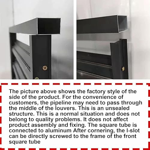 Miniatura 4 de Cubierta de aluminio para aire acondicionado y bomba de calor, mini cubierta de aire acondicionado dividida para unidades exteriores, soporte para