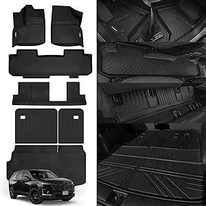 KUST Trunk Cargo Mat For Chevy Traverse 2018-2023 (7 Seats), 2nd & 3rd Row Seat Back - View #9