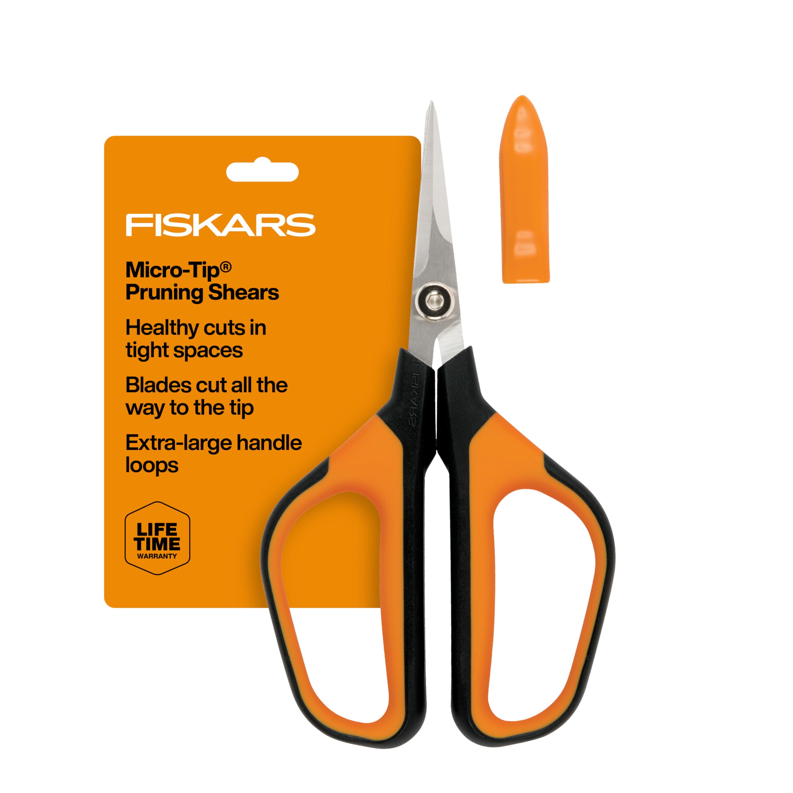 7" Loop Micro-Tip Pruning Shears, Garden Snips for Intricate Cuts