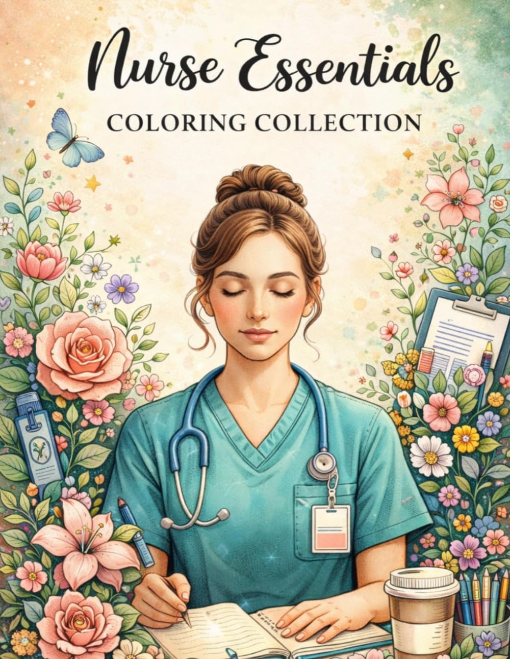 Nurse Essentials Coloring Collection: A Stress-Relief Coloring Book for Nurses