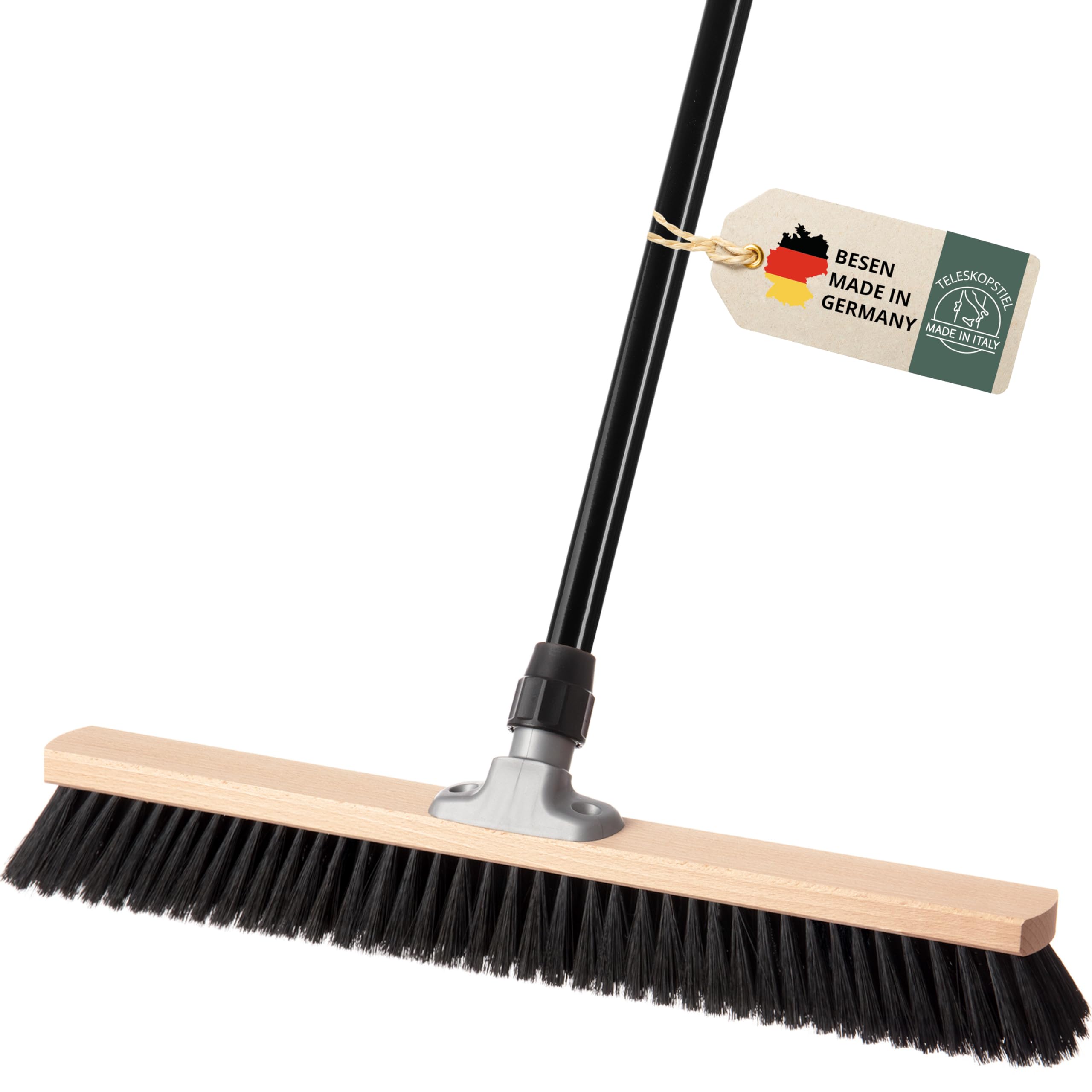 Saalbesen 60 cm mit Stiel, Werkstattbesen, Besen 60 cm, Besen Breit