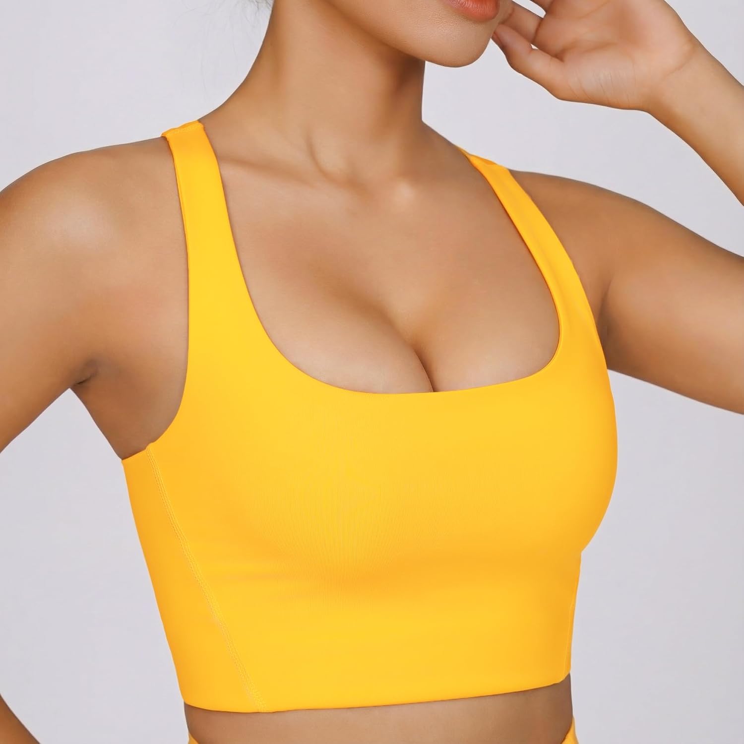 Women's Racerback Sports Bra - Seamless Compression Workout Bras for Women, Yoga Bra Top for Running & Gym