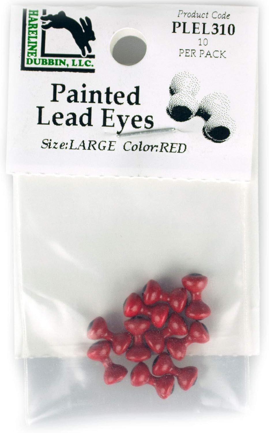 Hareline Painted Lead Dumbbell Eyes