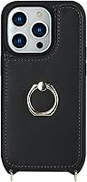 Vista 5 de for iPhone 15 Pro Case with Card Holder for Women,iPhone 15 Pro Phone Case with Strap,Crossbody Lanyard,Ring Stand,Snap Clasp,Cute Wallet Case 6.1