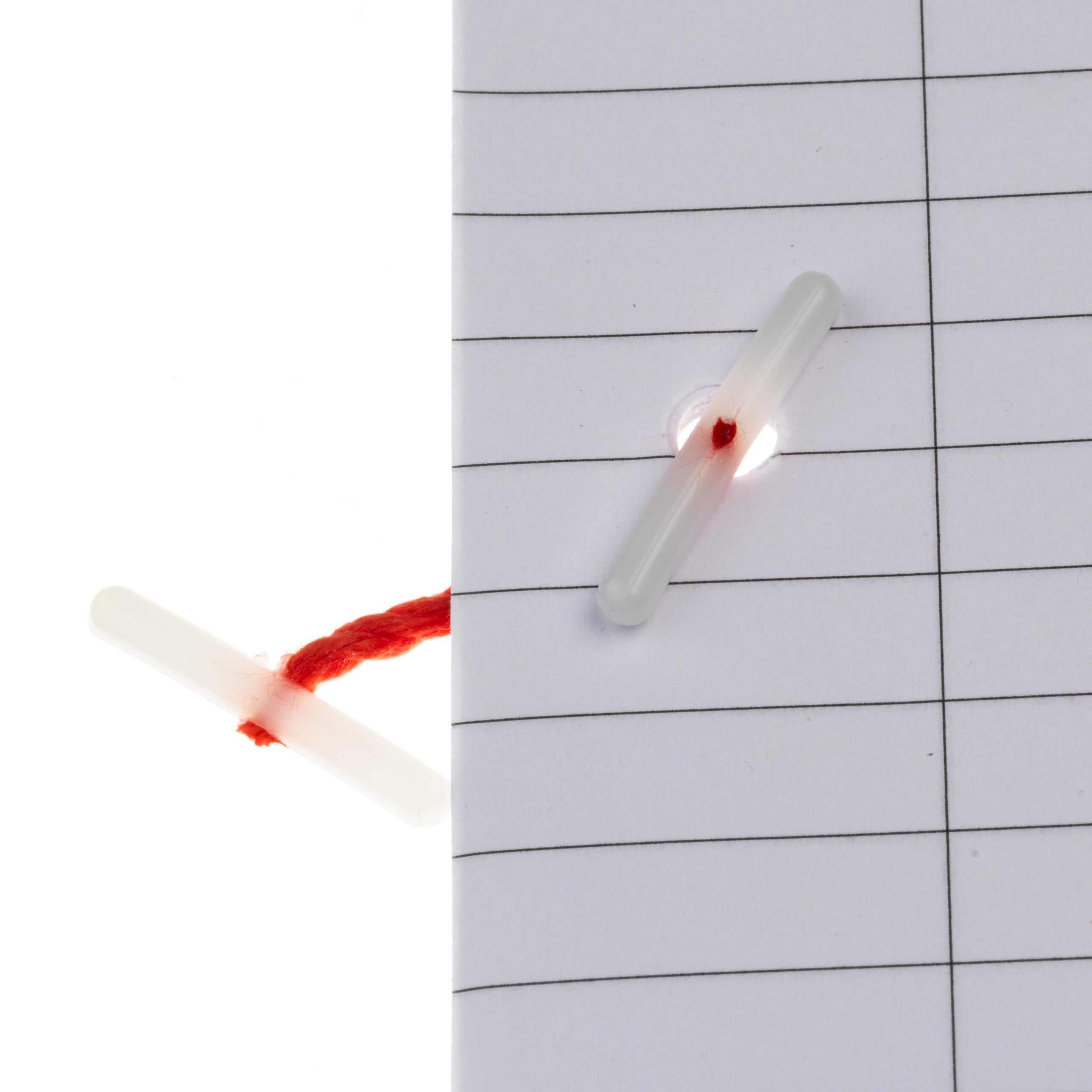 Seco Plastic Cross Bar Treasury Tags, 25mm Pack of 100 - Red - Image 4