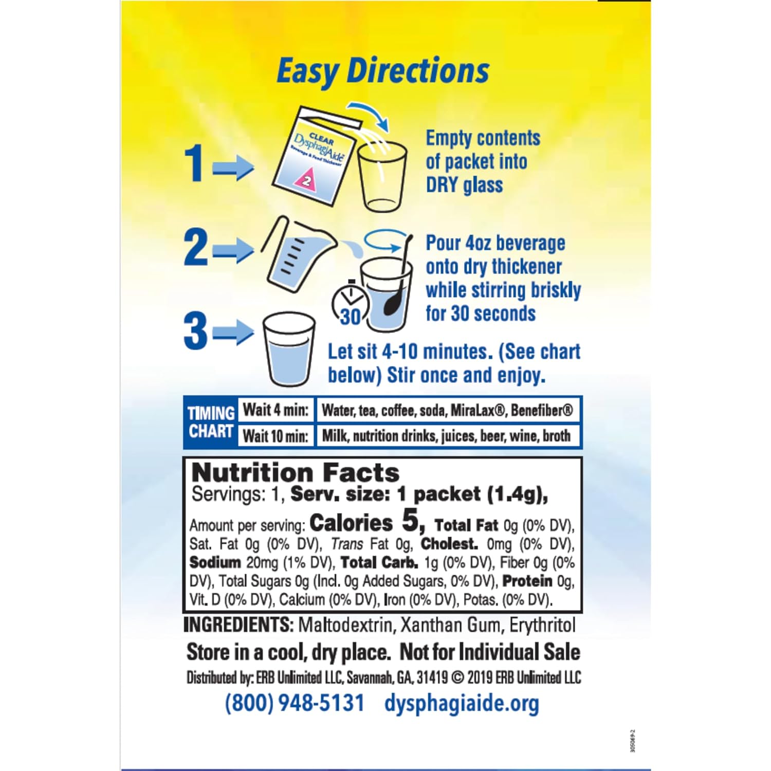 Clear DysphagiAide Level 2, Mildly Thick, 24 ct Single Serve Packets and 180 Serving Jar Bundle
