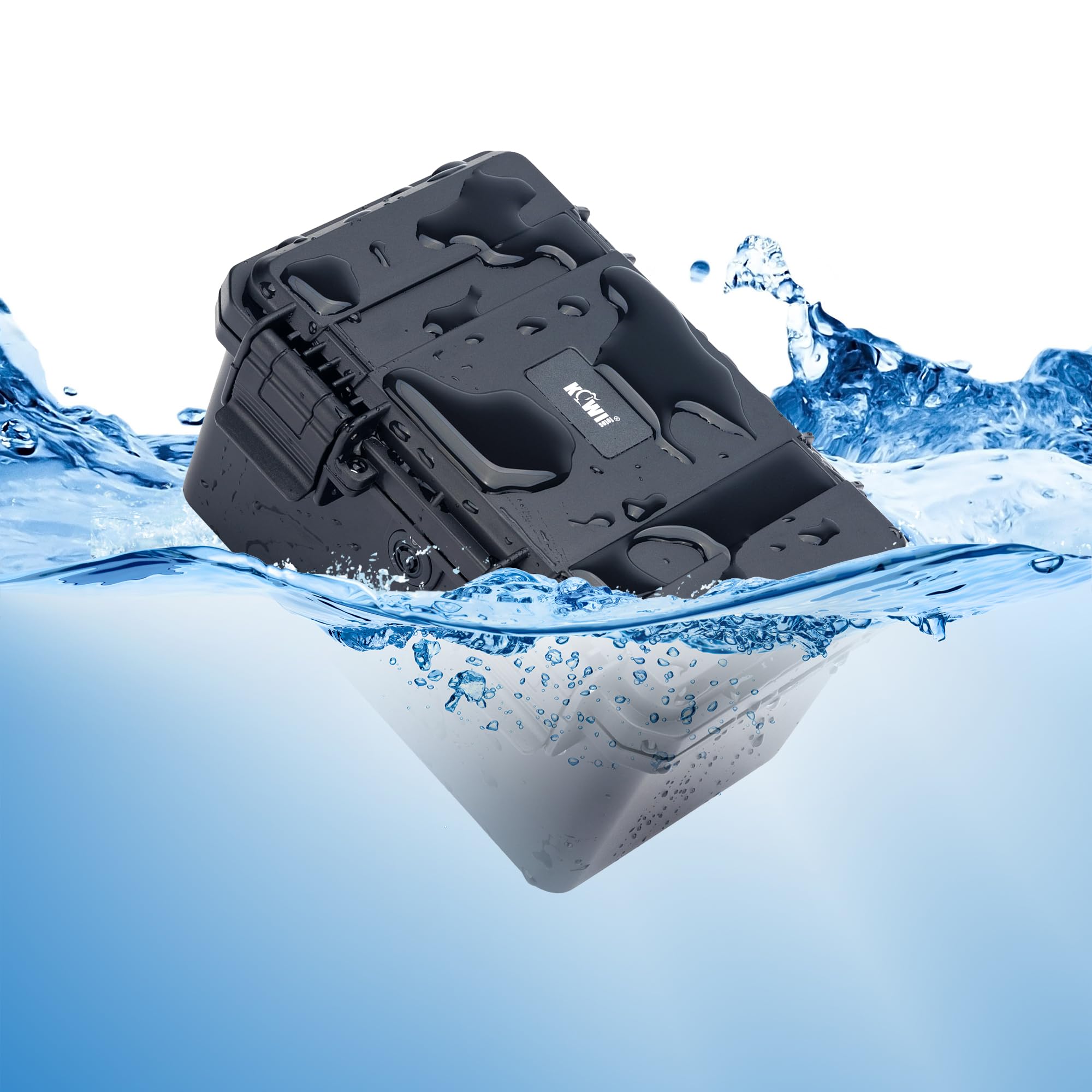KIWIFOTOS IP67 Waterproof Outdoor Dry Box for Boat, Kayak, and Camping, Diving & Cameras, Phones, Outdoor Fishing, Hiking Gear Storage Shockproof Protector Hard Case