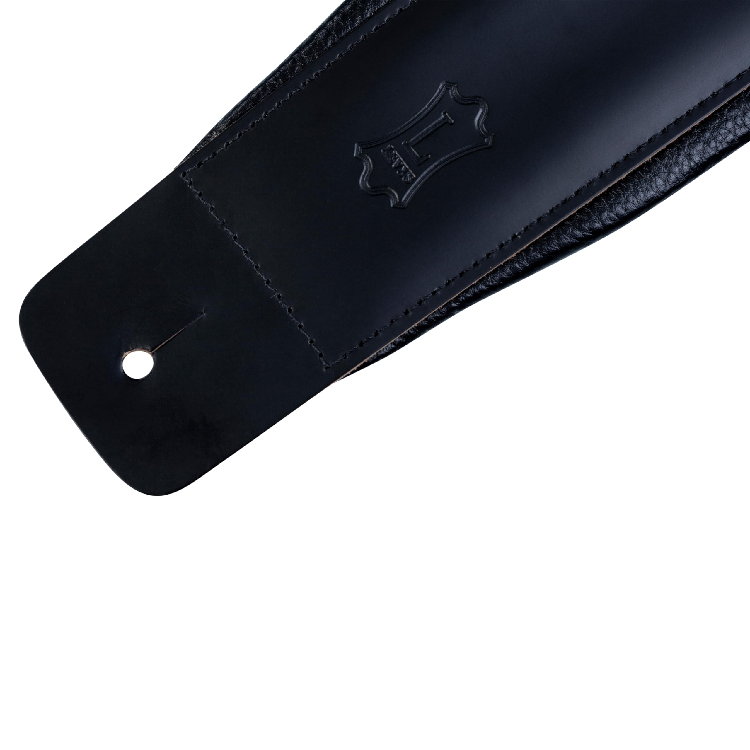Levy's Leathers Gitarrengurt aus Leder, 7,6 cm (3 Zoll), Schaumstoffpolsterung und Rückseite aus Leder
