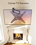 USX MOUNT Support mural TV à mouvement complet pour téléviseurs de 26 à 65 po jusqu'à 77 LBS, support mural TV, support articulé à montant unique, extension pivotante lisse, VESA max 400x400 mm, XMM919