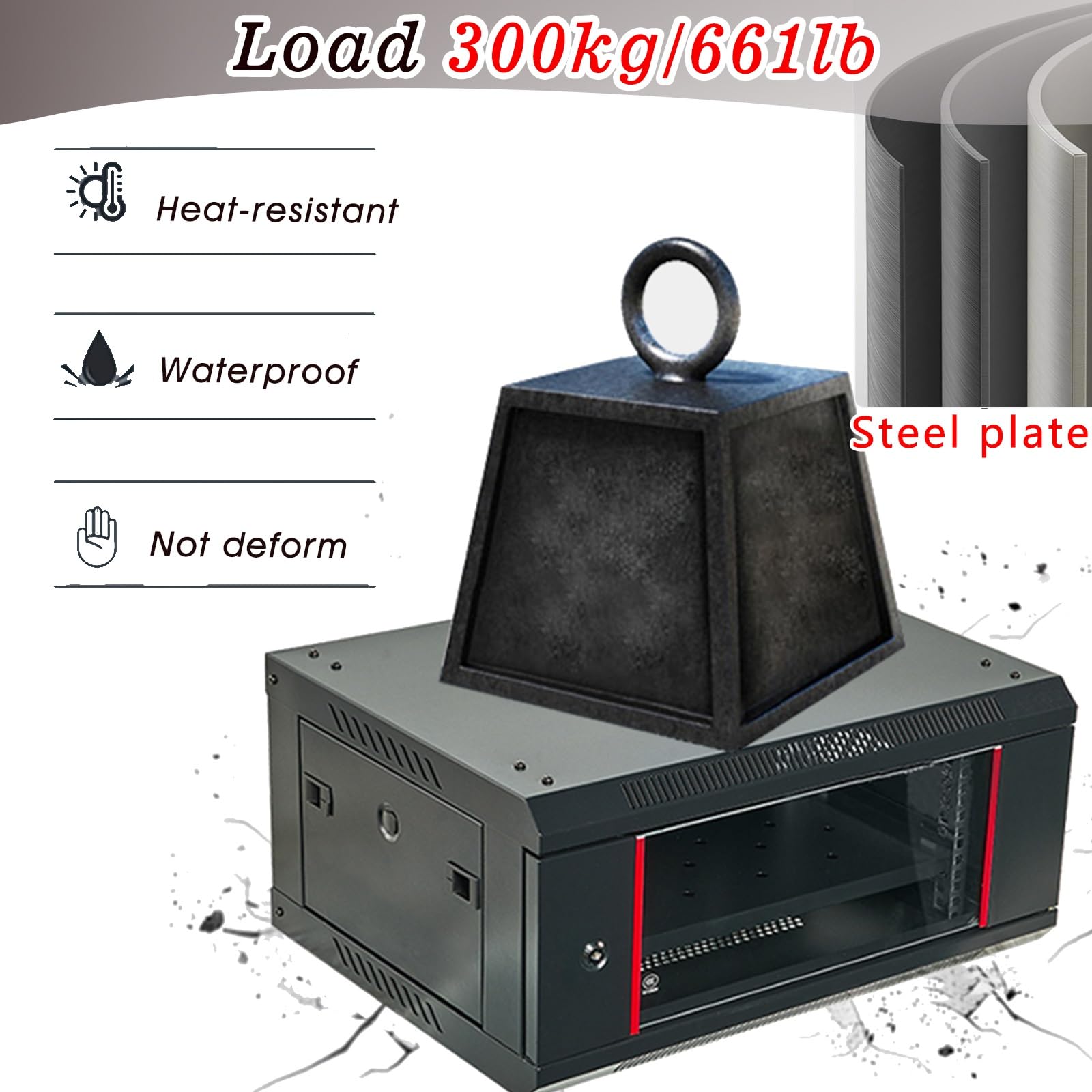 Server Rack Cabinet con serratura per apparecchiature di rete IT, sistemi A/V e uso residenziale/commerciale