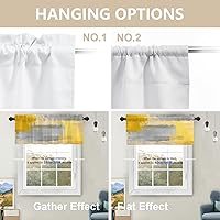 Vista 241 de Cenefas de cocina modernas con patrón de cobre marrón dorado para ventanas, cenefas opacas abstractas de marcas de arañazos y cortinas opacas