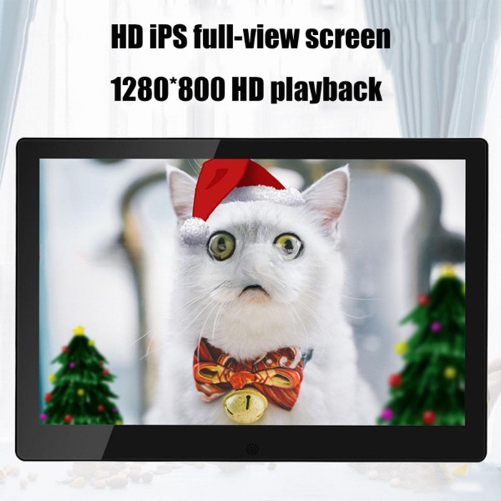 Cadre Photo numérique, Cadre Photo numérique Wi-FI 15,6 Pouces avec écran Tactile IPS 1920 x 1080, partagez des Photos ou des vidéos Via l'application Frameo