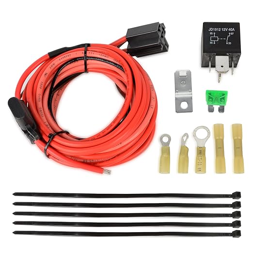 Fuel Pump Relay Kit Fuel Pump Harness and Relay Wiring Kit 40 AMP Heavy