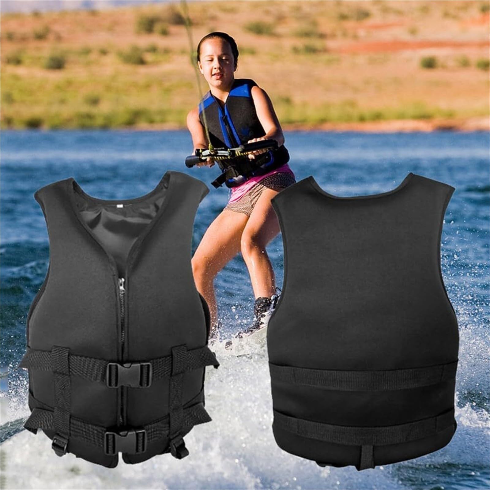 75N - Chaqueta de neopreno para kayak, pesca, natación