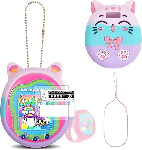Tamagotchi Uni - Funda de silicona para máquina virtual para mascotas, protector de pantalla compatible con Tamagotchi Uni Watch Digital Pet (funda