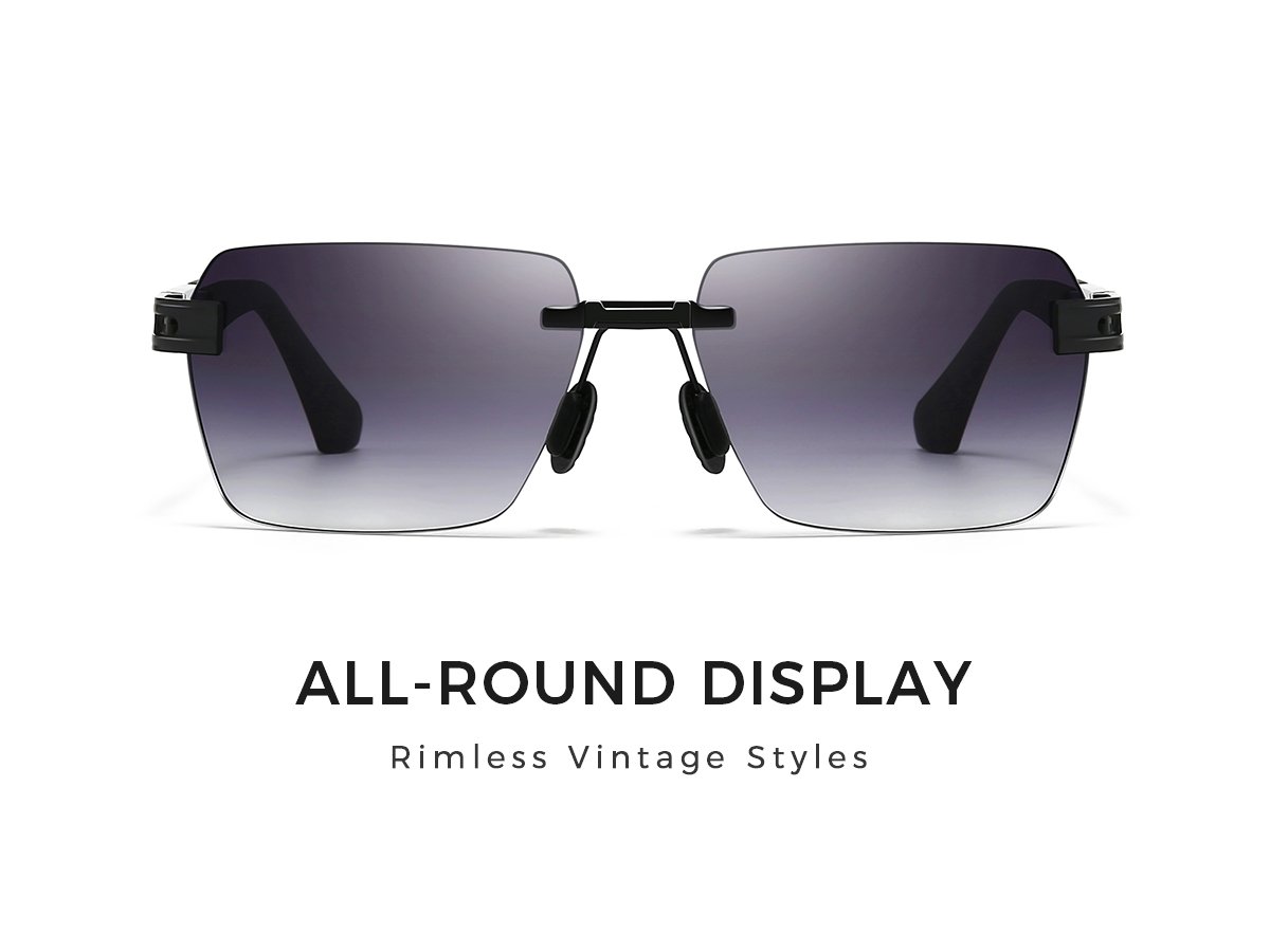Amazon.com: SUNGAIT Rimless Rectangle Sunglasses Square 