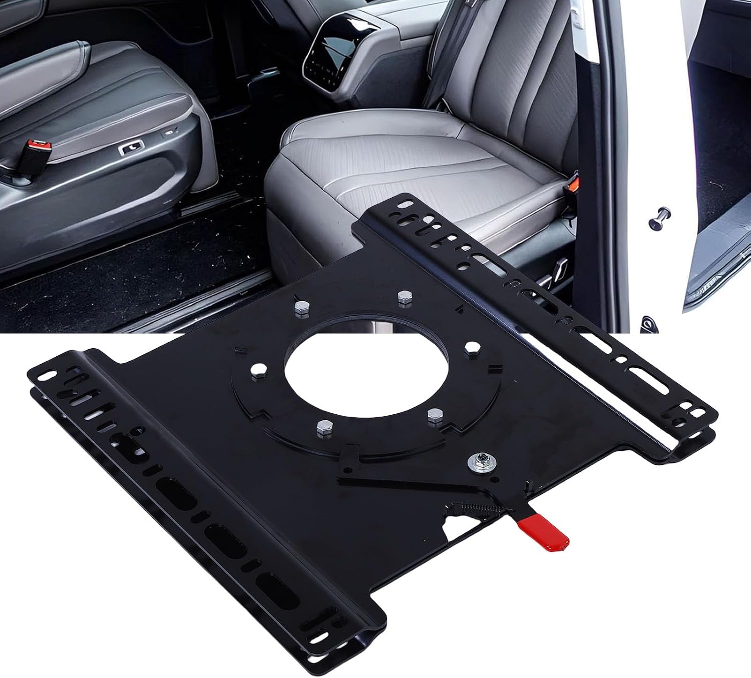Haofy 360 Swivel Seat Base for Sprinter 150 250 350 RV 2007-2018 360 Degrees Rotation Turntable Mount Plate, Rotatable Seat Adjuster, Heavy Duty Steel (Right Side: 8R0807682N)