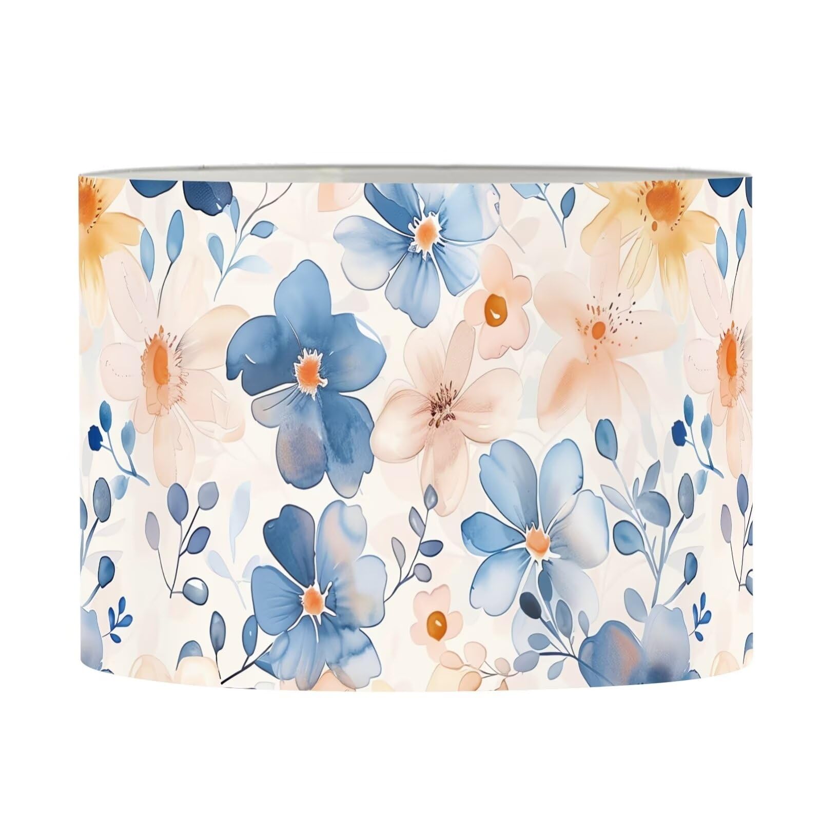 FKELYI Retro Flowers Lamp Shade Vintage Floral Lampshade Desk Lamp Shade Cover Replacement for Home Decor M — image 1