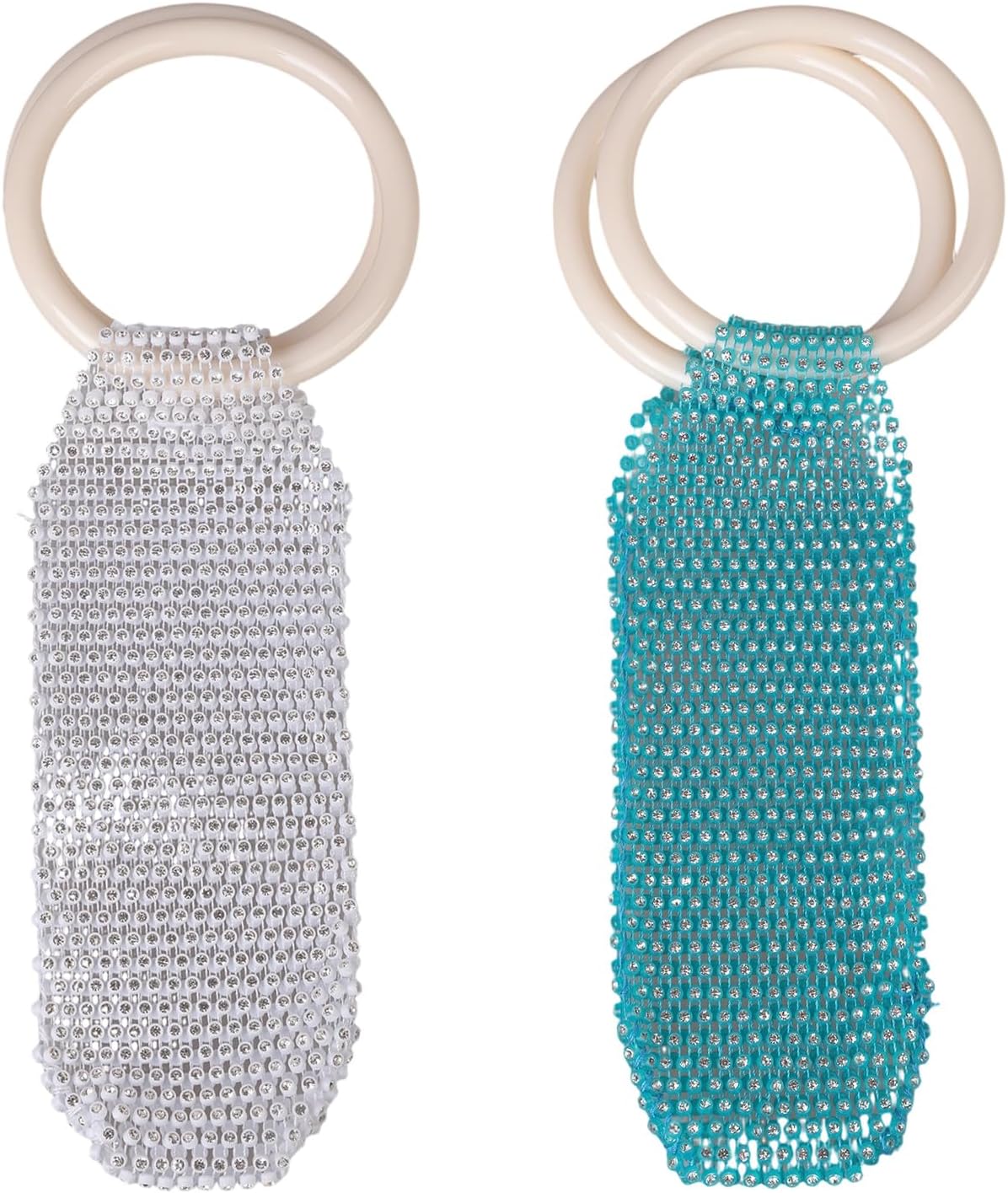 Elegant Rhinestones Phone Pouches With Sparkling Rhinestones And Marble Resin Handle For Parties And Event