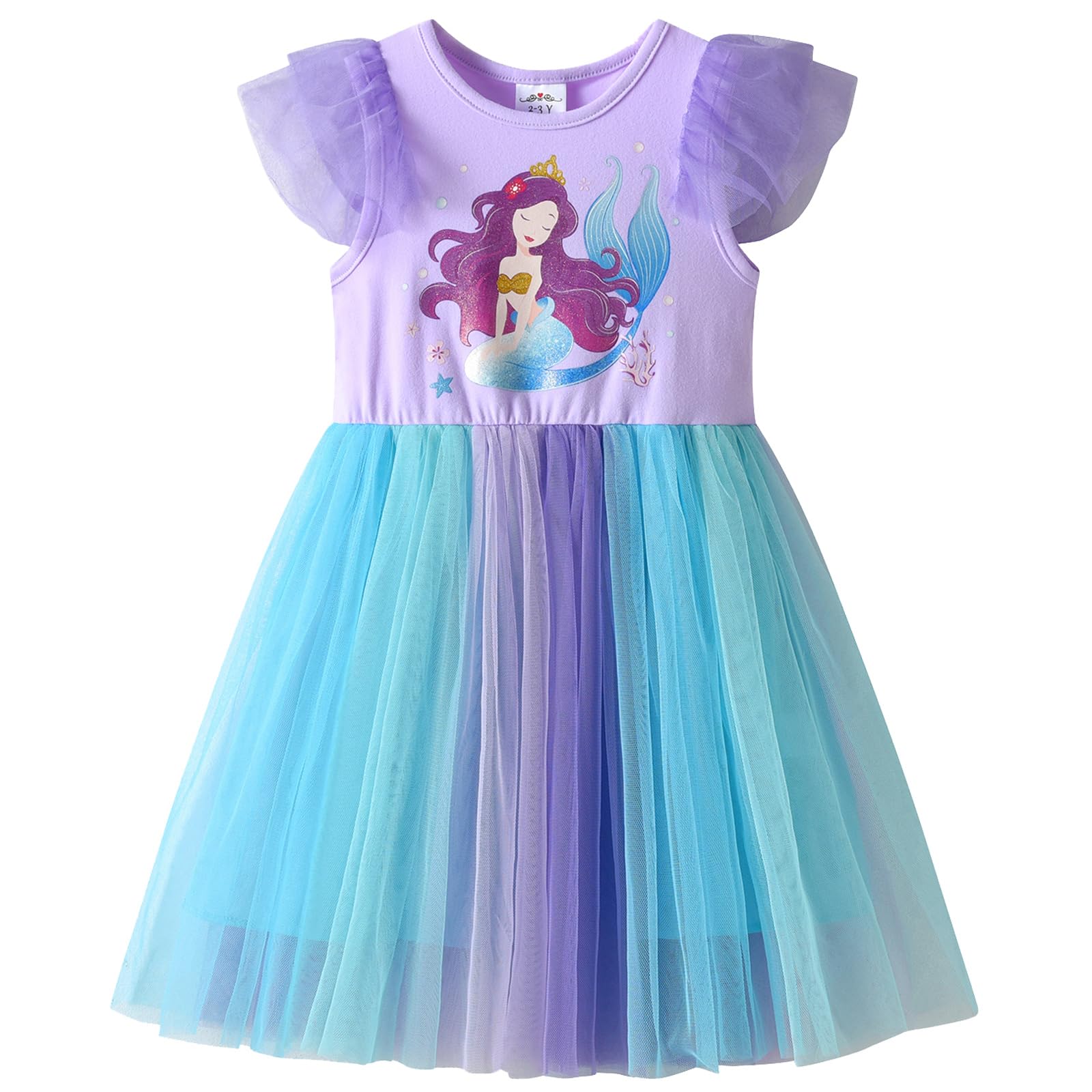 VIKITA Girls Dresses Princess Dress Flower Tulle Birthday Party Dress Girls Clothing 2-8 Years — view 10