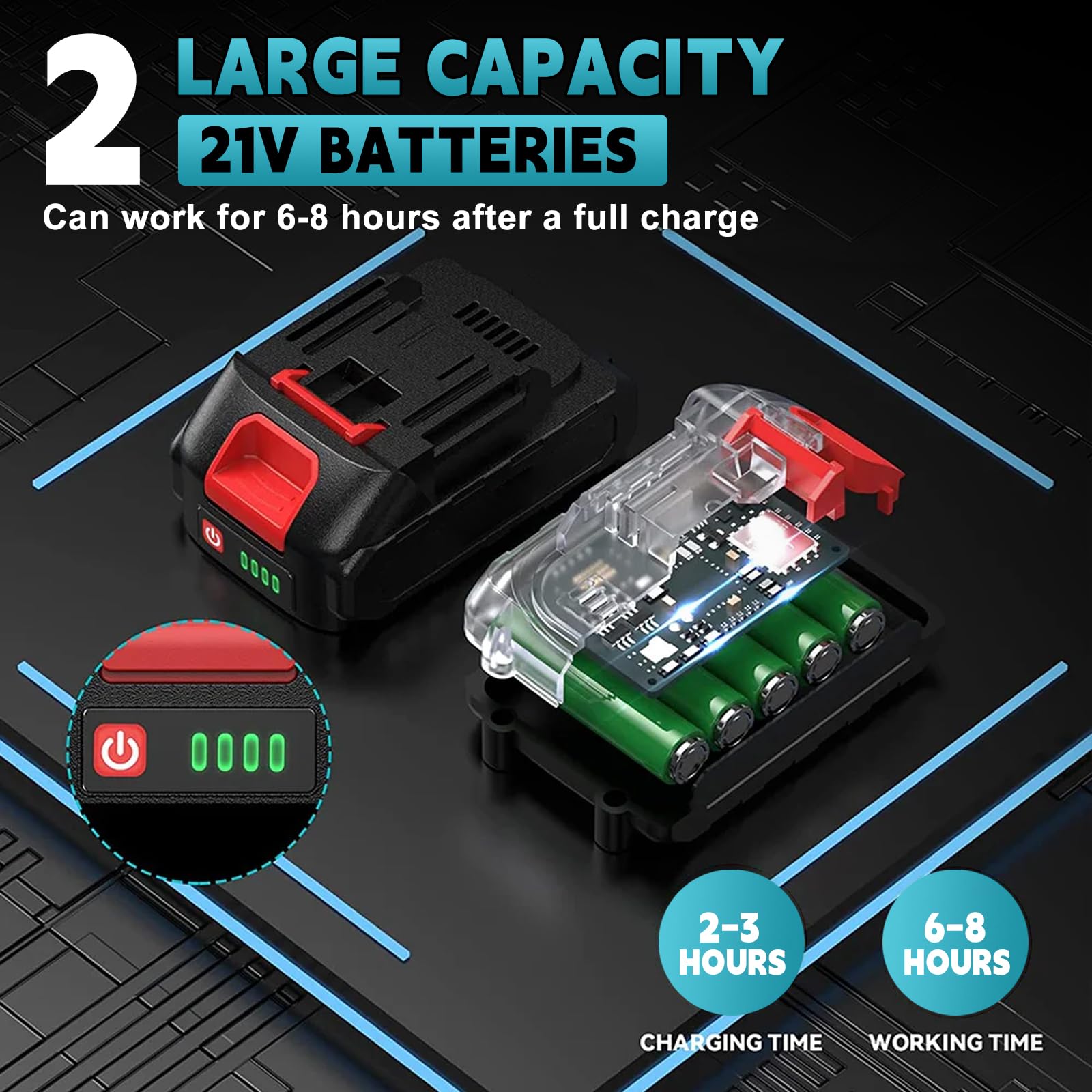 ezprzewodowe sekatory elektryczne z 2 baterią 21V 2000mAH, 45 mm profesjonalny sekator akumulatorowy, sekator ogrodowy z LCD, bezszczotkowy silnik do ogrodnictwa, winorośli, drzewa owocowego