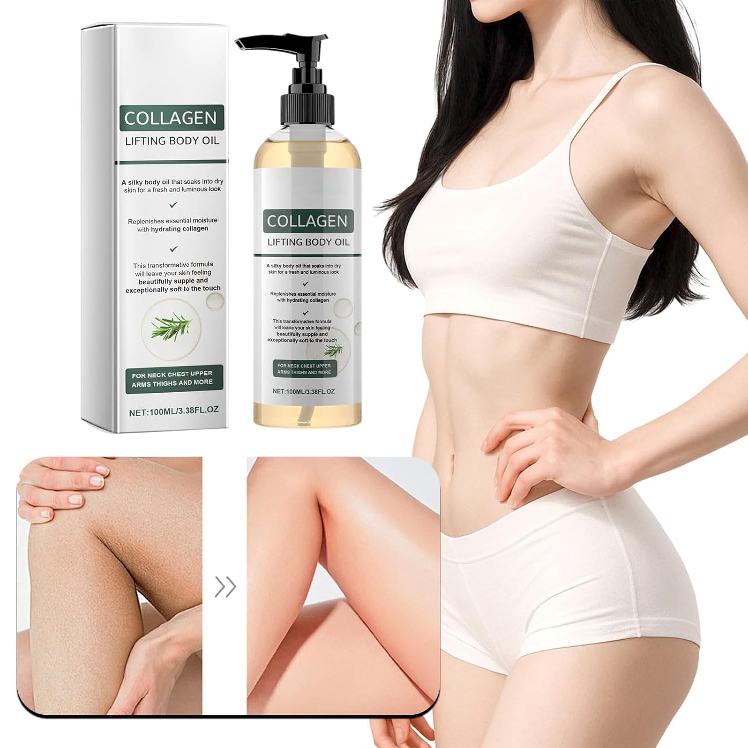 2026 Huile Corporelle Raffermissante Magique Pour Les Cicatrices, Huile De CollagèNe Pour Le Raffermissement De La Peau, Les Rides Et Les Vergetures (1) - 2