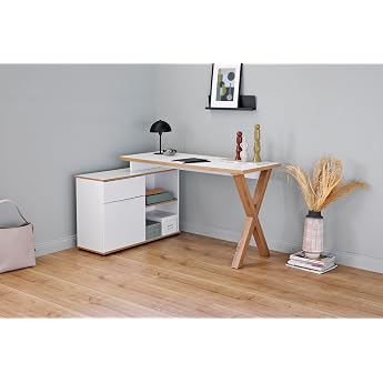 Jahnke X-Club C 40 E Montana Corner Desk Oak / White