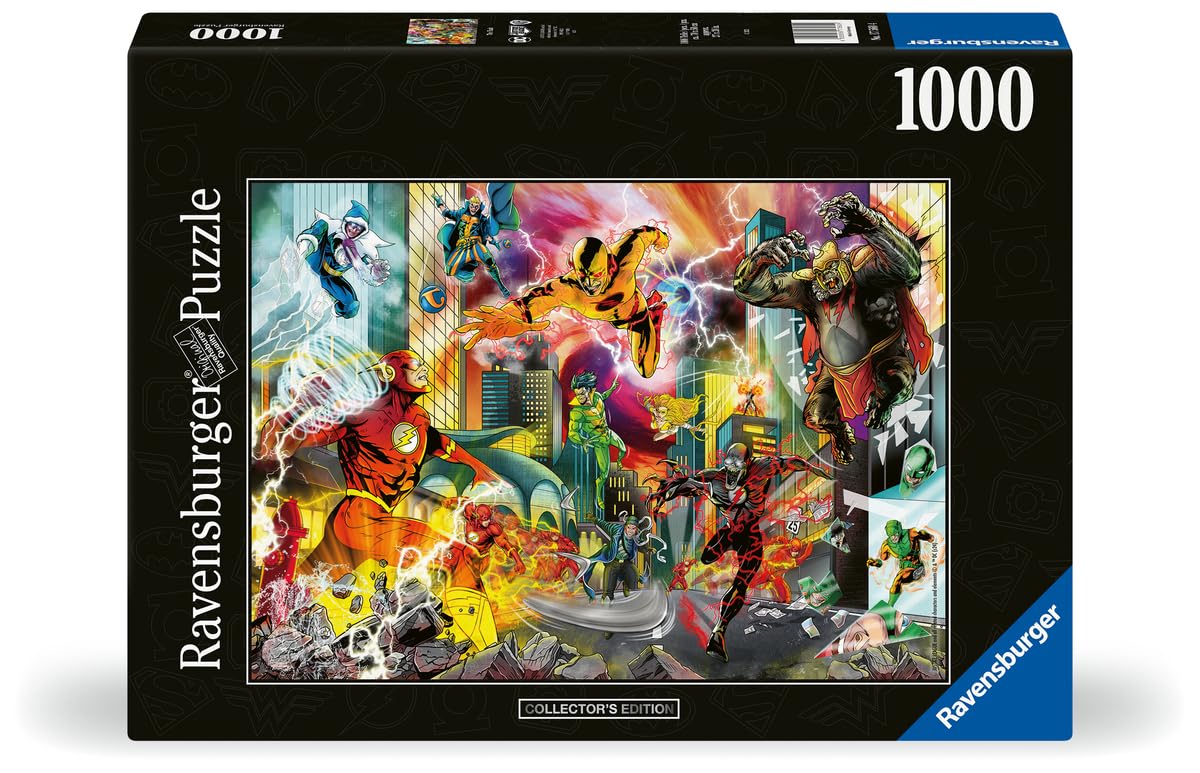 Ravensburger - Puzzle The Flash - Collector's Edition, 1000 Pieces, Adult Puzzle