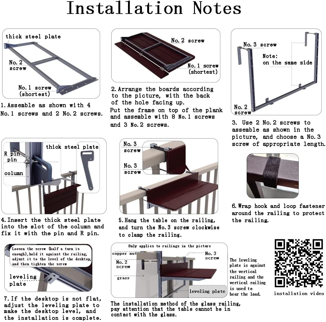 Balcony Bar Table for Railings,Outdoor Folding Side Table,Balcony Railing Hanging Table Folding,balcony desk,Adjustable Wall-Mounted Side Tables For Patio,Bar Lifting Folding Desk ( Size : 80*37cm/31.