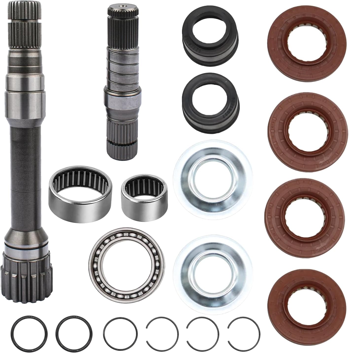 Front Differential Axle Intermediate Shaft Inner Shaft Kit 19pcs AXle Shaft Replacements Set,Fit For 2012-2018 Ram 1500 & 2019-2021 Ram 1500 Classic OE# 68146594ab, 68146594aa, 68257420ag
