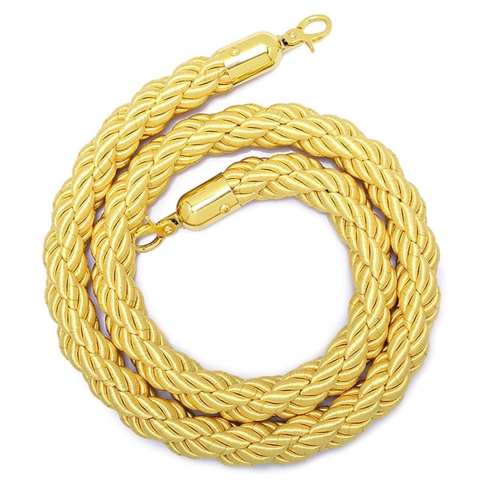 WQPMNYG VIP Red Velvet Rope with Polished Hooks, 9ft Stanchion Rope for Theaters, Grand Openings, Hotel Events, and Elegant Crowd Control Solutions
