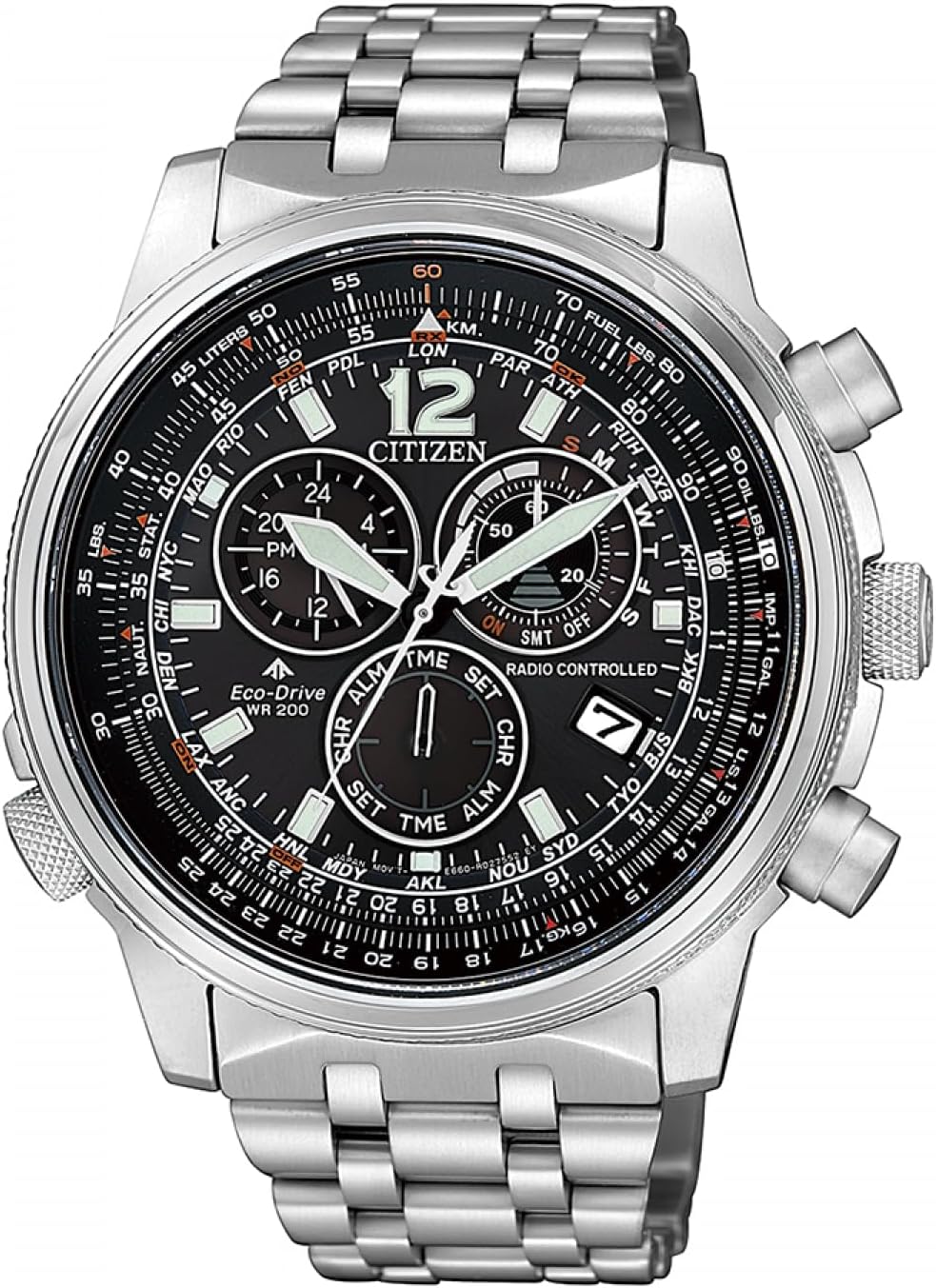 Orologio da uomo Citizen Pilot’s Chrono E660 CB5860-86E Eco-Drive