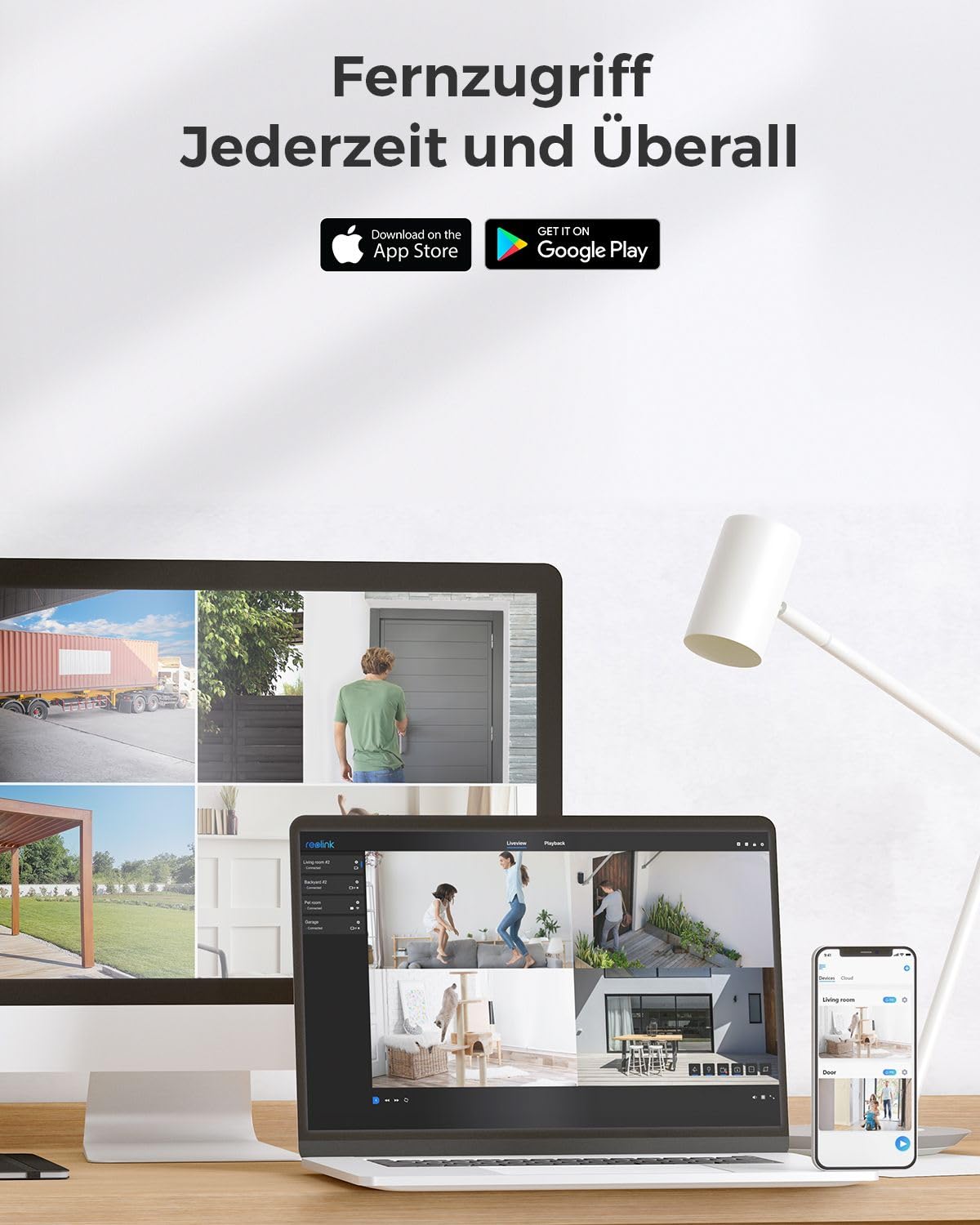 Reolink 5MP PoE Überwachungskamera Außen mit Smarter Erkennung, RLC-520A-2P | PoE Überwachungskamera Outdoor mit Zeitraffer, 30m IR-Nachtsicht, IP67 wasserfest, microSD-Kartensteckplatz