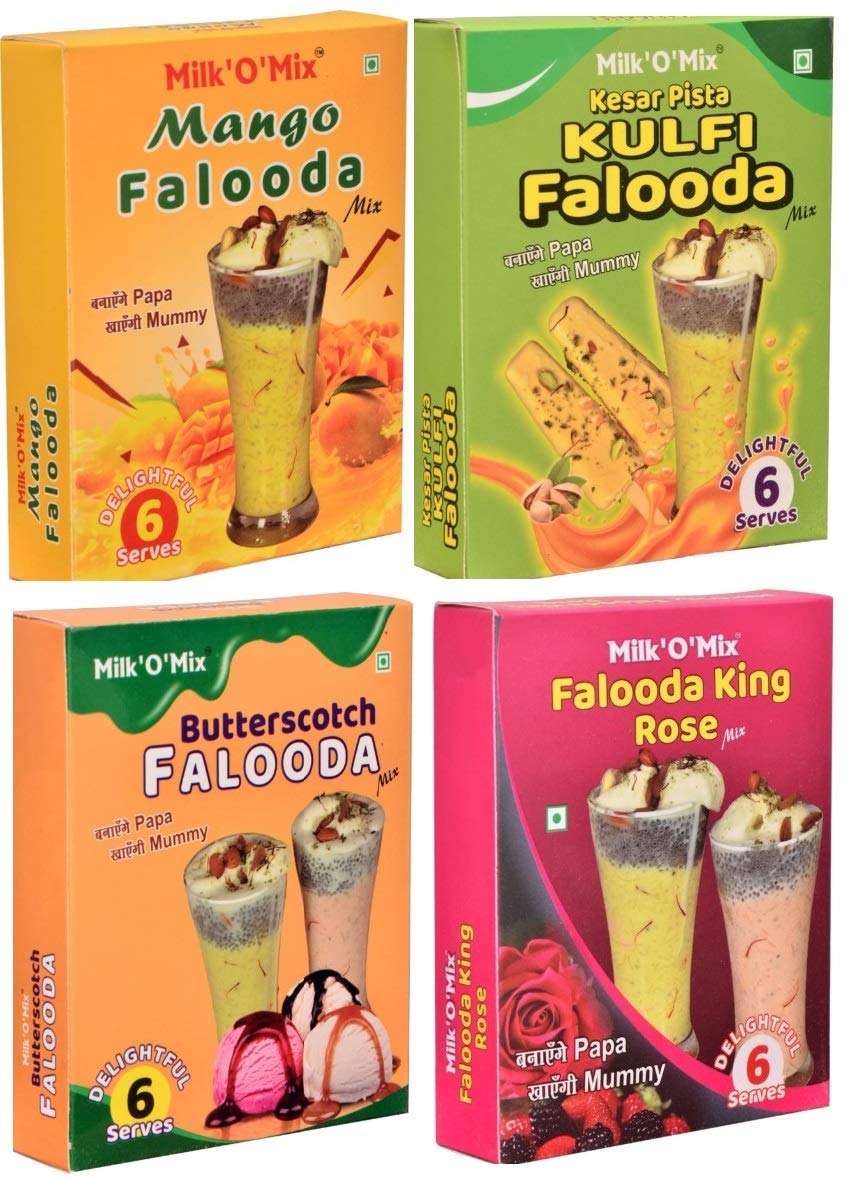 Milkomix Milkshake Powder Combo Mango Falooda/ Kulfi/ Butterscotch/ King Rose Milk Products for Childrens and Adults Pack of 04 (B08Q83BRRP) Amazon Price History, Amazon Price Tracker
