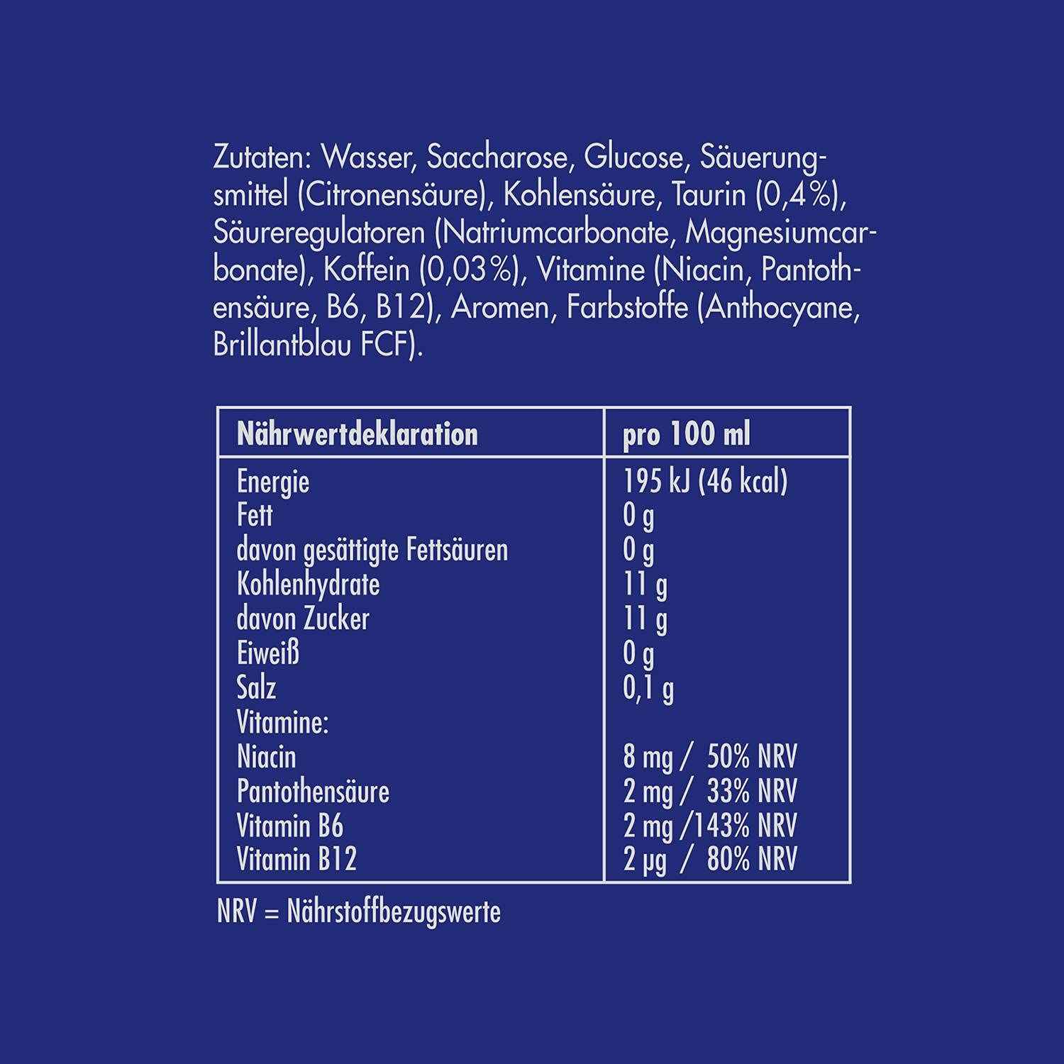 Set: Red Bull Energy Drink, EINWEG (24 x 250 ml) & Energy Drink Blue Edition, EINWEG (24 x 250 ml)