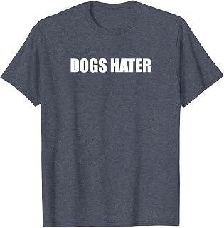 Dogs Hater T-Shirt, Men, Heather Blue