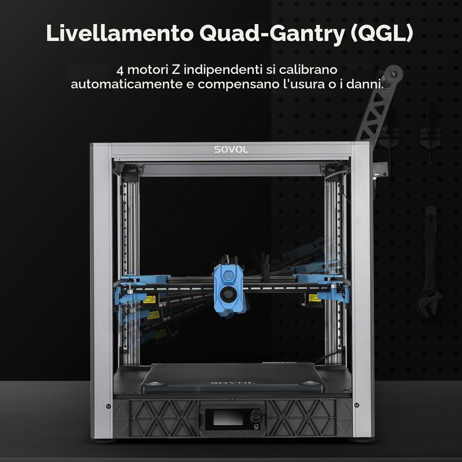 Sovol SV08 Core XY - Voron 2.4 Open Source Stampante 3D con fotocamera, 700 mm/s stampa ad alta velocità, 4 motori a Z indipendenti, controllo remoto, dimensioni di stampa 350 x 350 x 345 mm