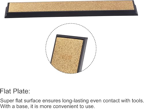 Miniatura 9 de uxcell Piedra de afilar de diamante, 6 x 0.8 pulgadas (5.906 in x 0.787 in) 180 granos con revestimiento de titanio afilador de piedra de afilar