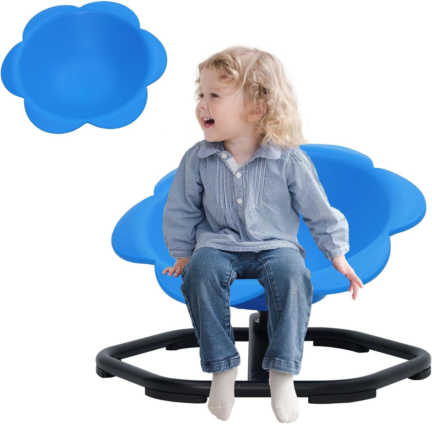 Silla giratoria sensorial para niños, Sensory Spinning Chair, giratoria a 360°, giratoria juegos sensoriales autismo, silla sensorial para niños, silla Spun, asiento para entrenamiento