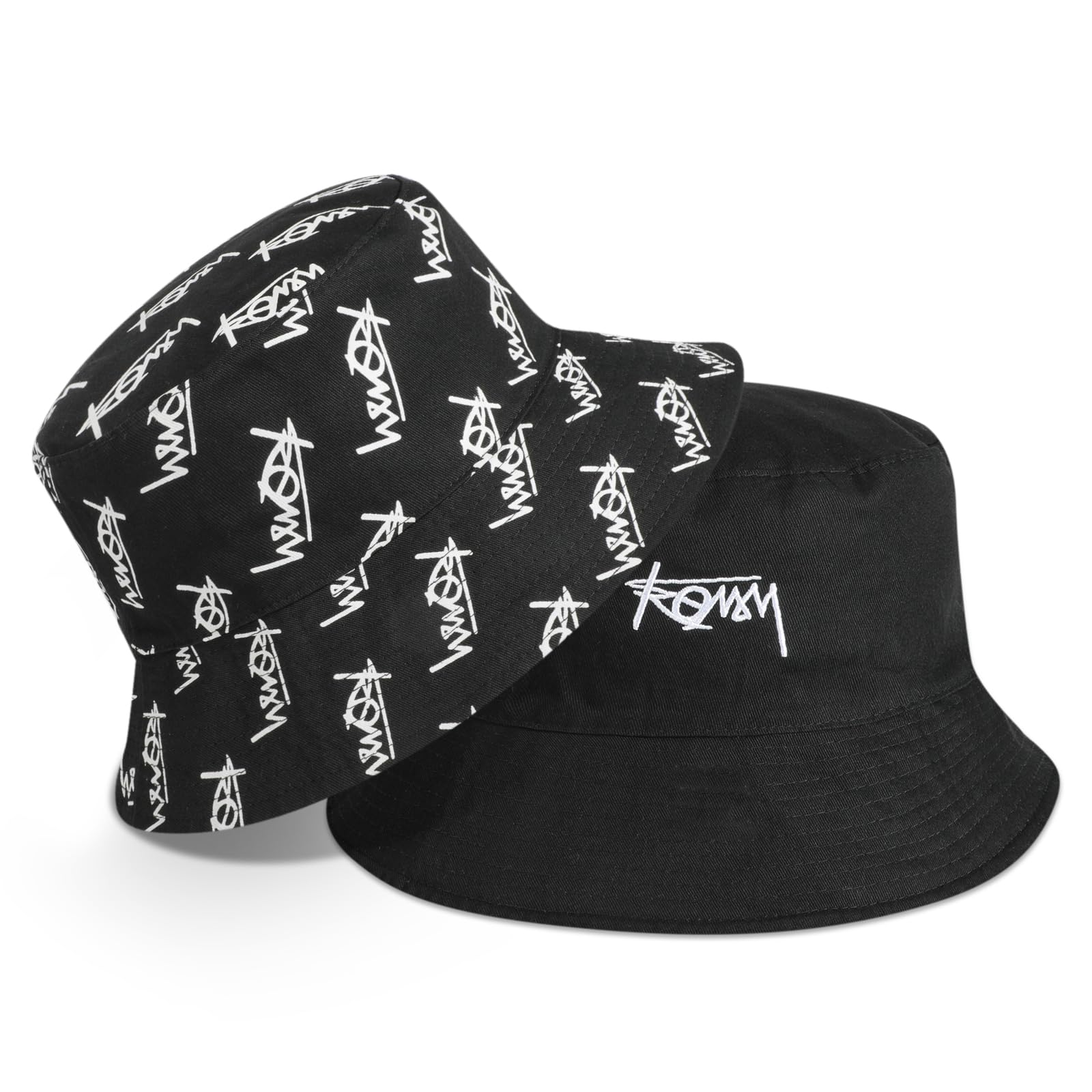 AYPOW Sombrero de Pescador Reversible XXL Unisex, Moda Tamaño Grande ala Ancha Algodón Sombrero de Sol al Aire Libre, Plegable Gorra de Pesca Bucket Hat al Aire Libre Viaje Hombres Mujeres, 54-65cm