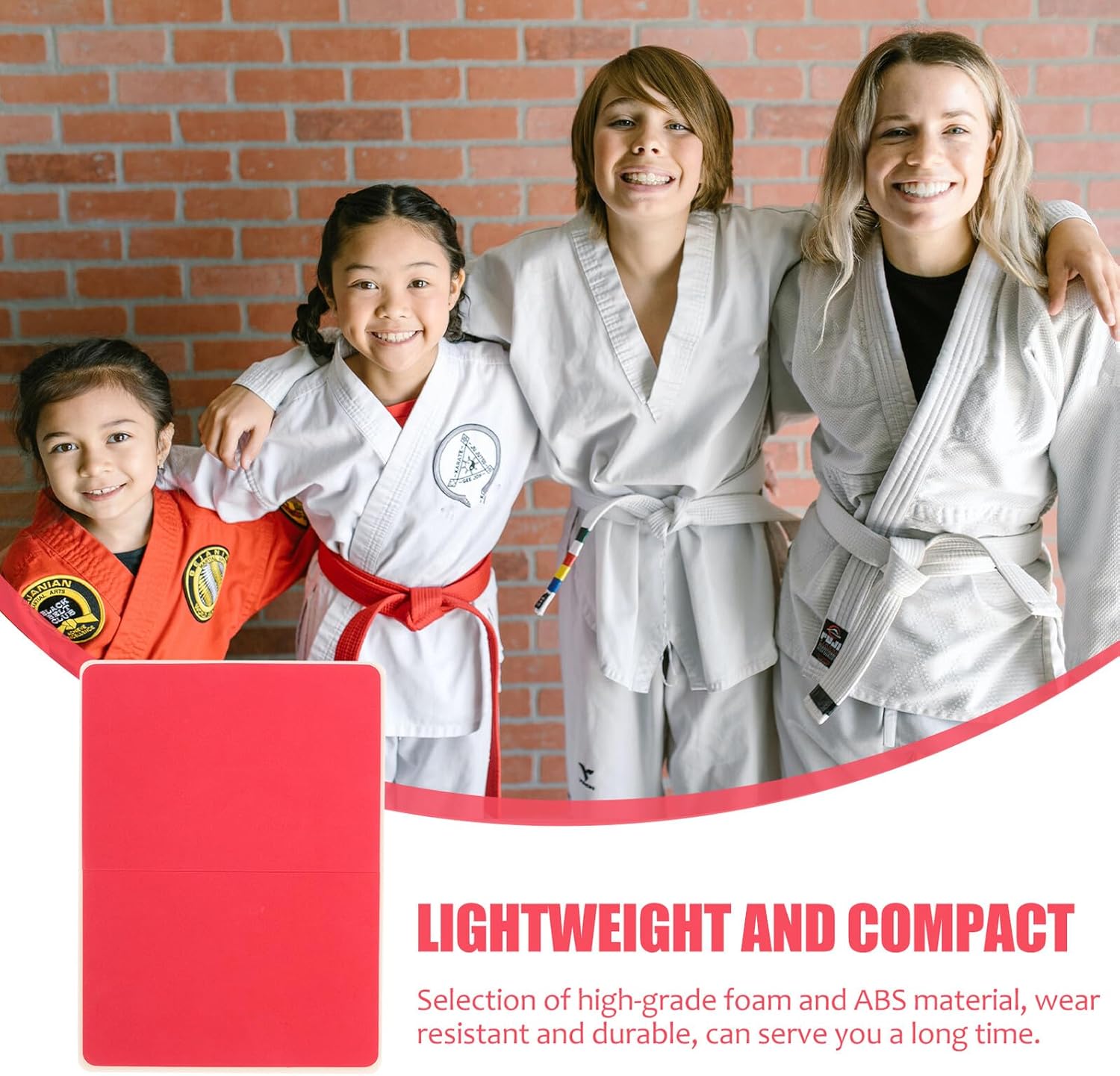 VICASKY Professional Taekwondo Punching Board 10mm Thick Medium Red Training Breaking Board Reusable Martial Arts Practice Target and Adults