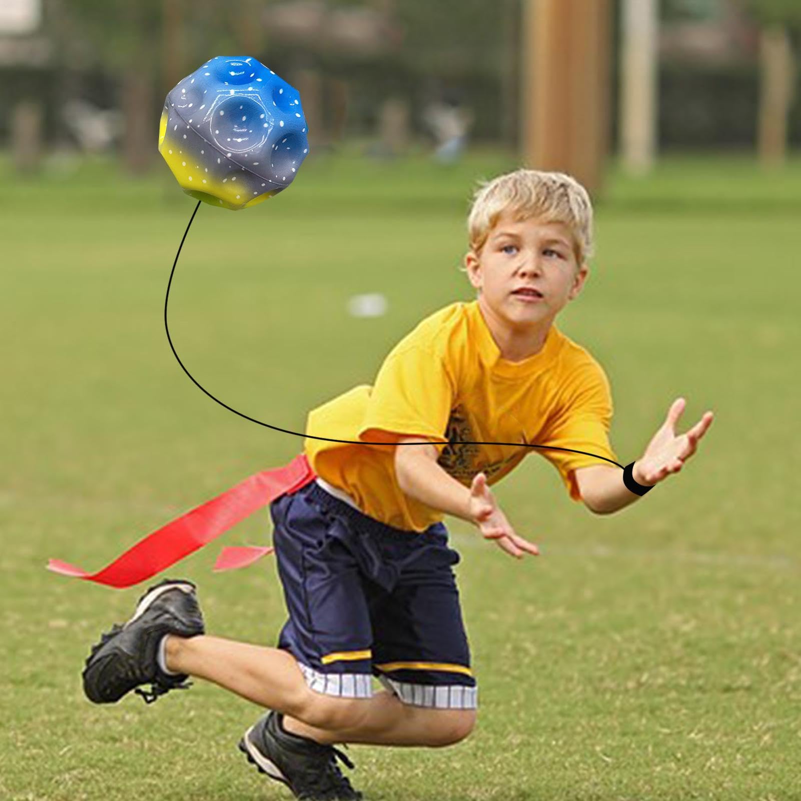 4 Palline Rimbalzanti Da Polso - Basket, Calcio, Baseball, Tennis, Per Allenamento E Gioco - Foto 12