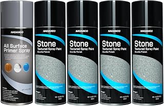NADAMOO Primer & Stone Texture Spray Paint 4 Cans