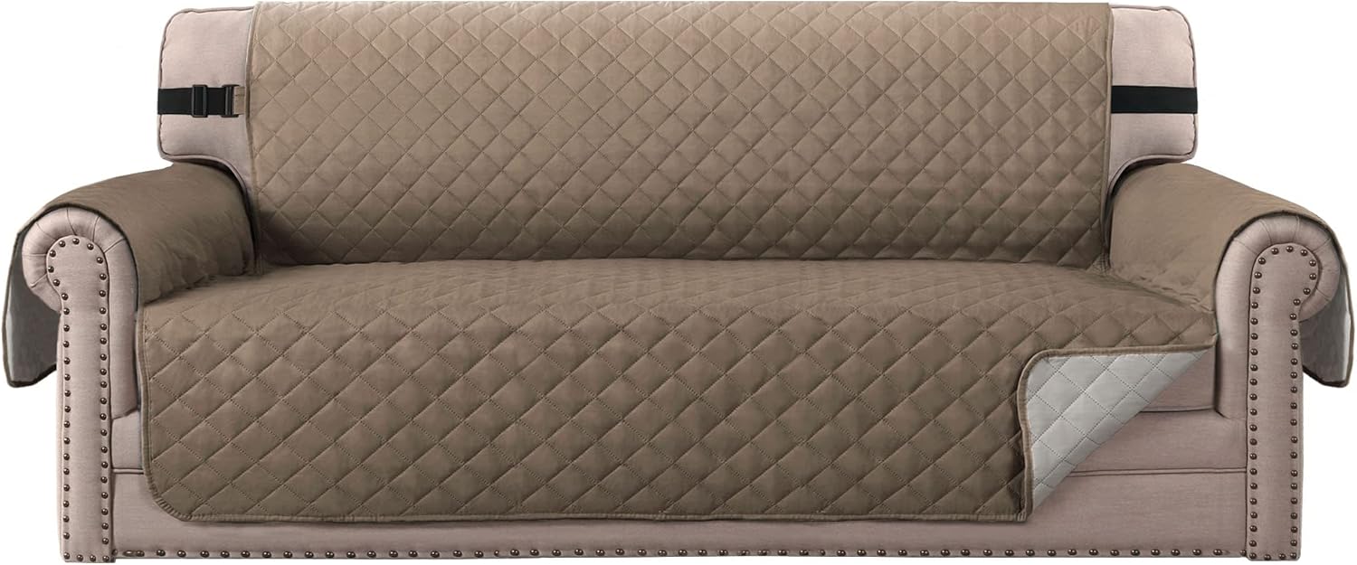 BellaHills Sofa Covers Water Resistant Sofa Cover 3 Seater Reversible Sofa Slipcovers Furniture