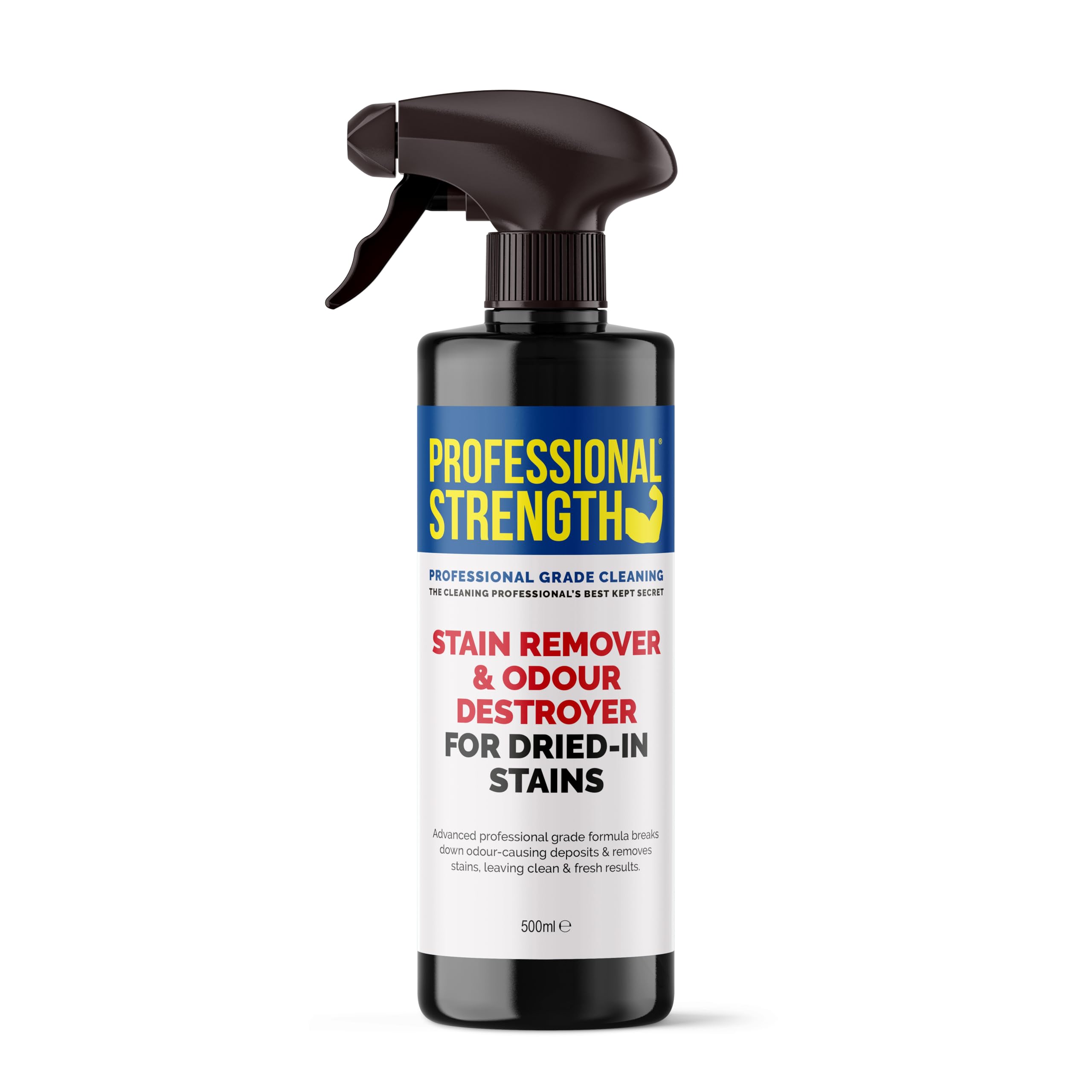 Professional Strength Dried-In Stain Remover, 500 ml (Pack of 1) – Enzyme-Based Carpet & Fabric Spray for Stubborn Stains