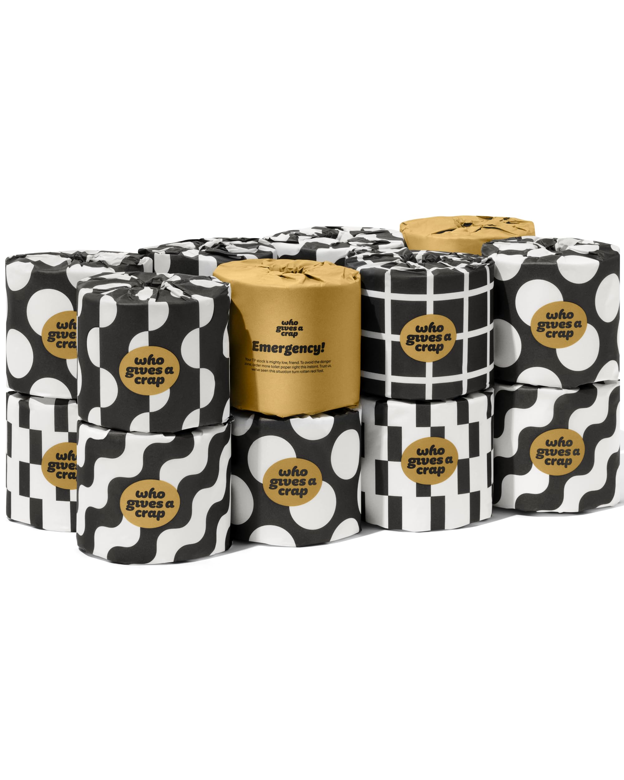 Who Gives A Crap 100% Bamboo Toilet Paper, 16 Rolls, 3 Ply, 330 Sheets, Long, Strong &amp; Soft Toilet Tissue, Sustainable, Biodegradable, Renewable, Tree Free Bathroom Tissue Made with Bamboo Fibers