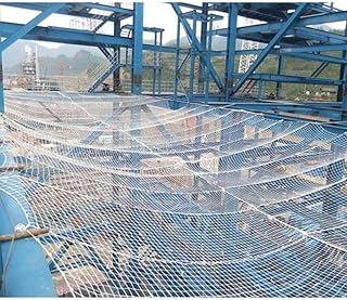 GEIRONV 1m Balcony Protection Net, Hammock Swing Net Garden Decoration Weaving Net Nylon Woven Rope Child Safety Isolation Fence Net Protection Rope Net (Color : 5 cm mesh, Size : 3.5 * 1m)