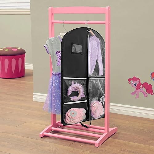 Vista 71 de Paquete de 2 bolsas de ropa para colgar ropa de viaje, bolsa de baile de 40 pulgadas, bolsas de ropa de baile para bailarines, artículos esenciales