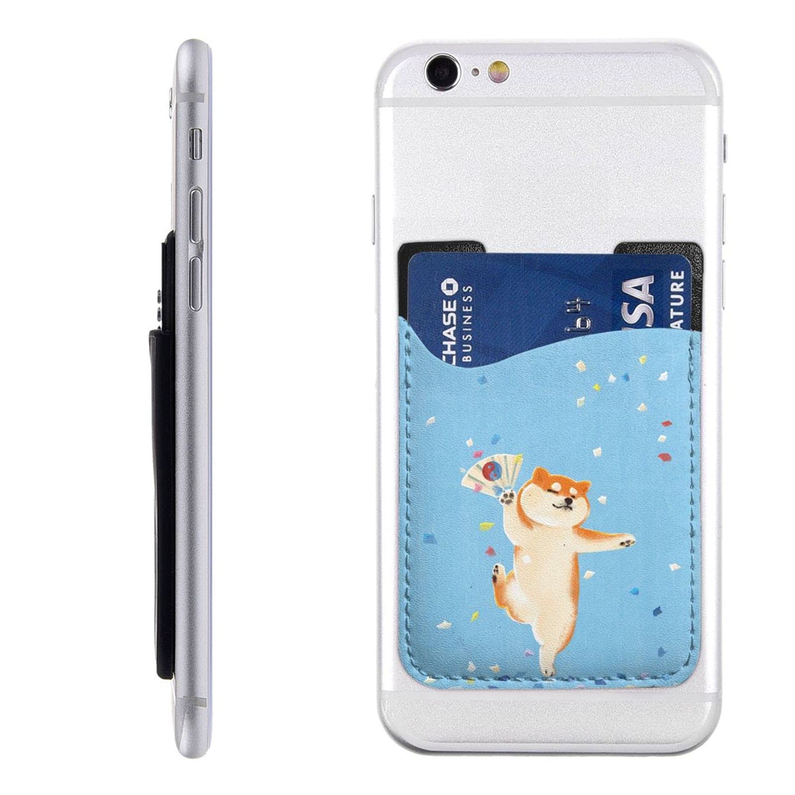 Amazon.co.jp: スマホ カードケース 貼り付け スマホポケット 水彩